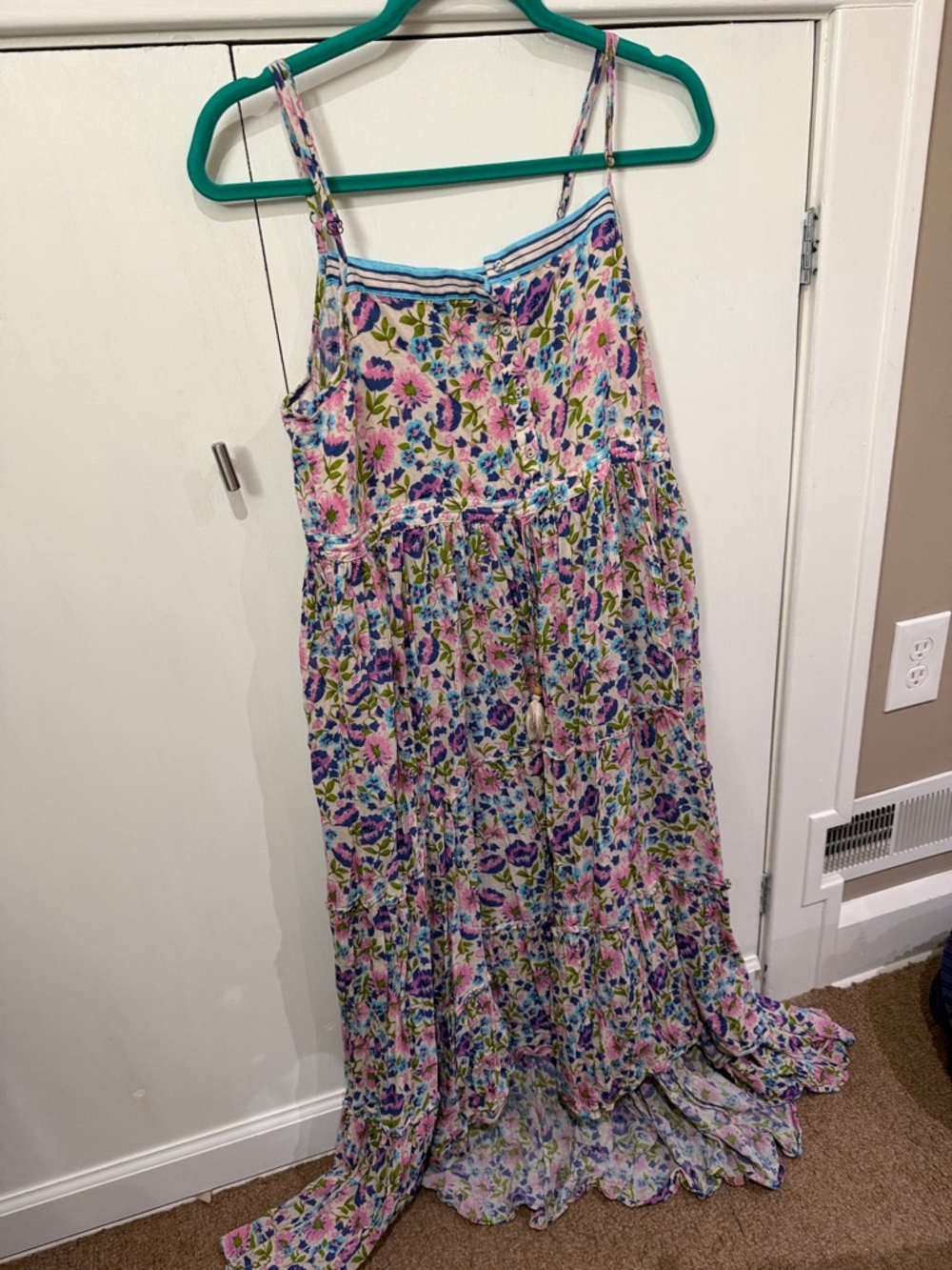 Spell Floral Dress in Pink, Blue, Green